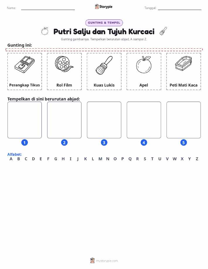 Potong & Tempel Huruf