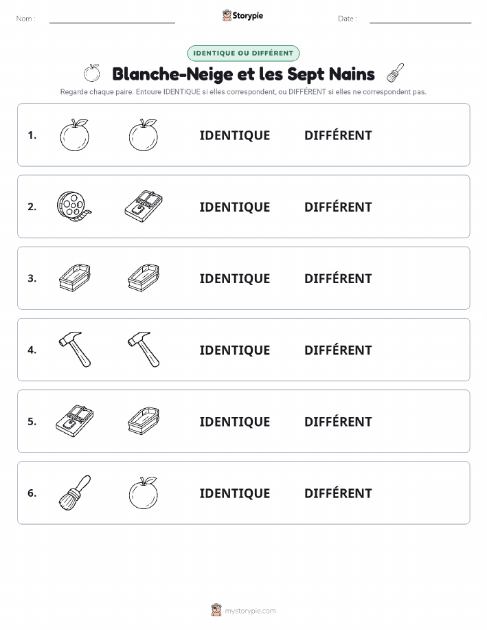 Identique ou Différent