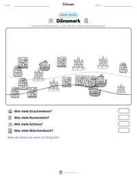 Dänemark druckbare Arbeitsblatt Vorschau