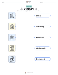 Dänemark druckbare Arbeitsblatt Vorschau