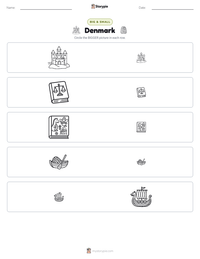 Denmark printable worksheet preview