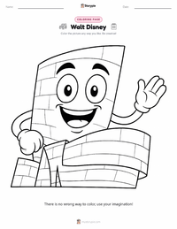 Walt Disney printable worksheet preview