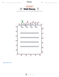 Walt Disney printable worksheet preview