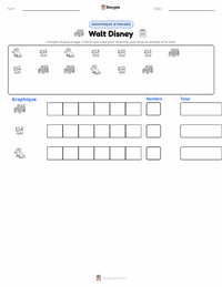 Aperçu de la feuille de travail imprimable Walt Disney