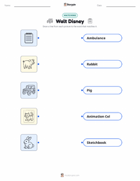 Walt Disney printable worksheet for kids