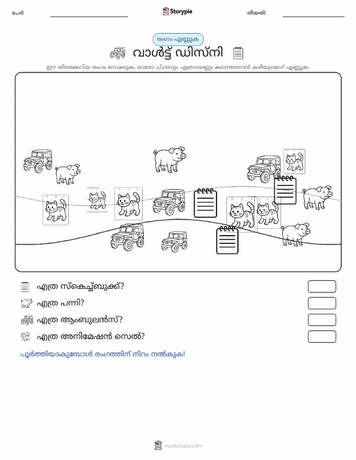 എണ്ണുന്ന ദൃശ്യങ്ങൾ