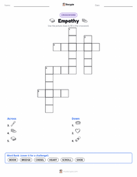 Empathy printable worksheet preview