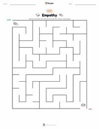 Empathy printable worksheet preview