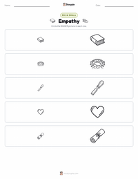 Empathy printable worksheet preview