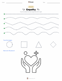 Empathy printable worksheet preview