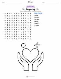 Empathy printable worksheet preview