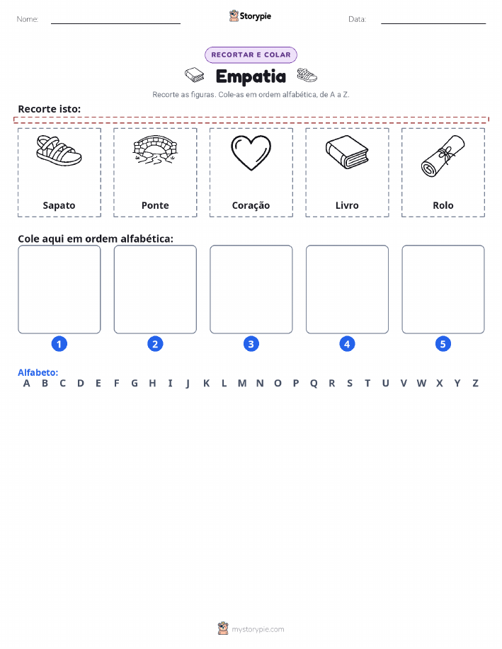 Recortar & Colar Alfabeto