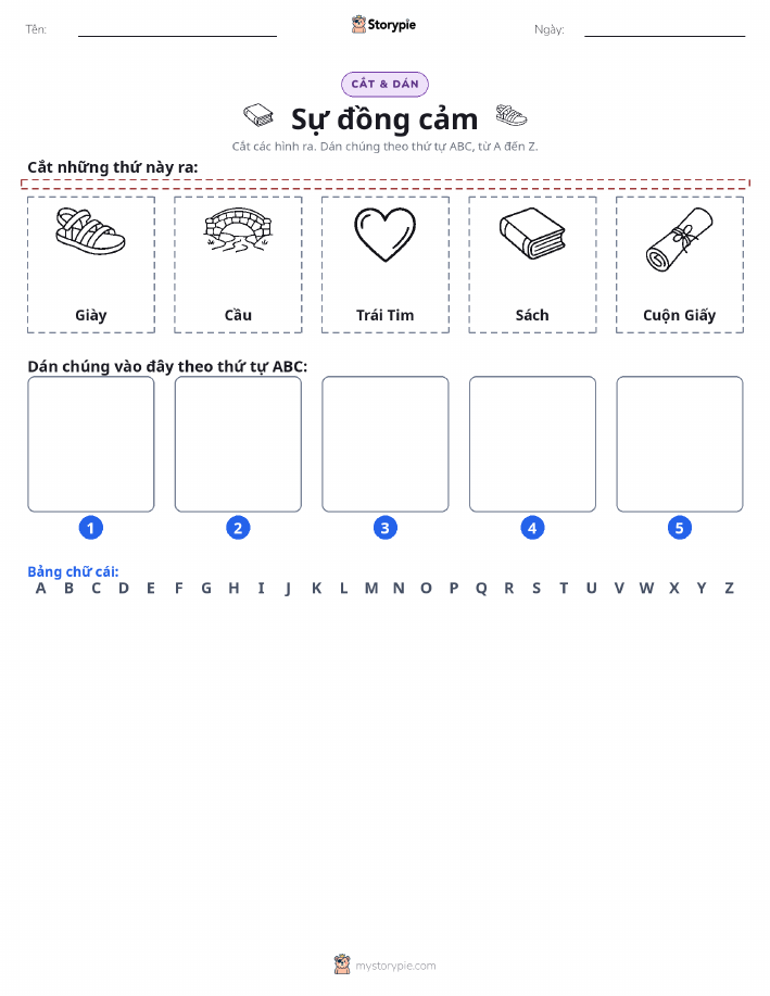 Cắt & Dán Chữ Cái