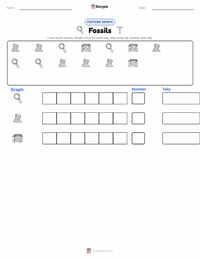 Fossils printable worksheet preview