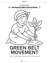 Anteprima della scheda stampabile di Movimento della Cintura Verde