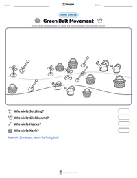 Green Belt Movement druckbare Arbeitsblatt Vorschau