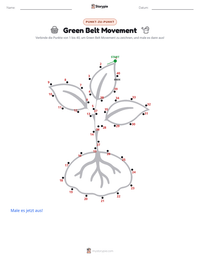 Green Belt Movement druckbare Arbeitsblatt Vorschau