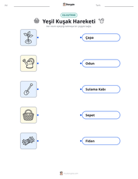 Yeşil Kuşak Hareketi yazdırılabilir çalışma sayfası önizlemesi