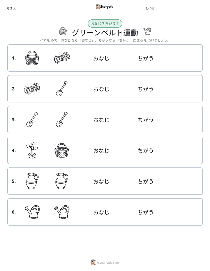 同じか違うか