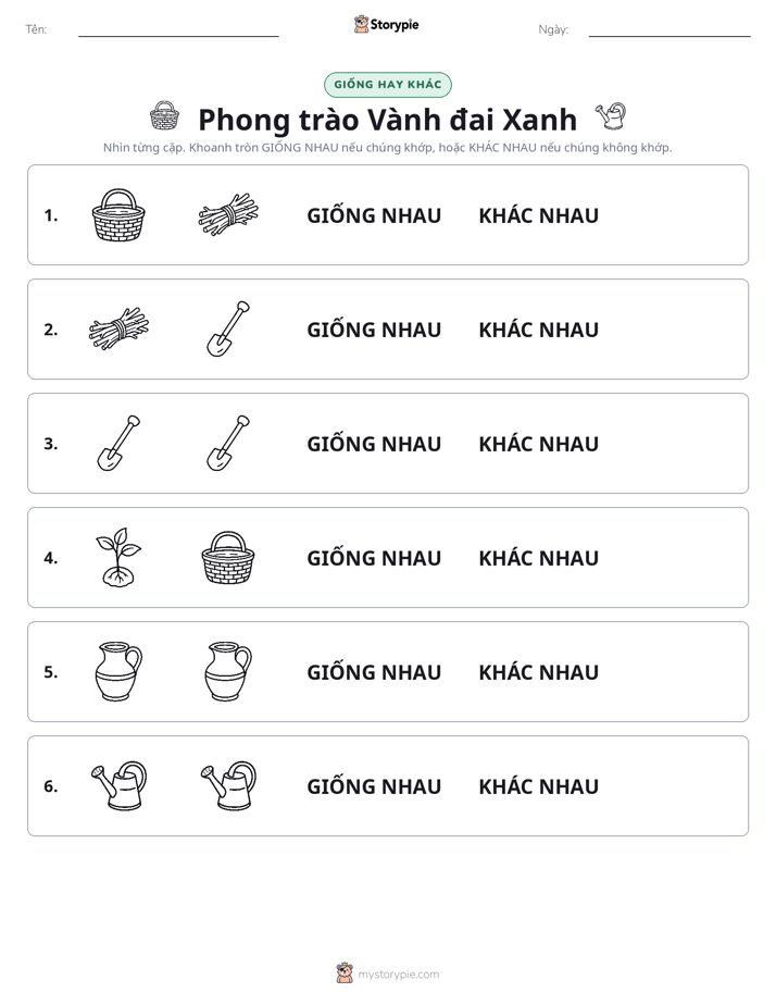 Giống Hay Khác