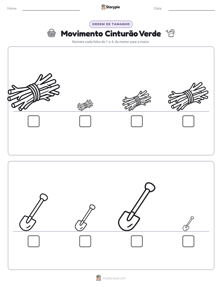 Ordem de Tamanho