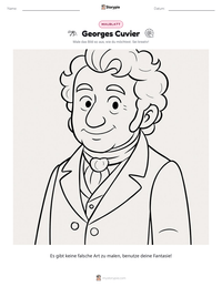 Georges Cuvier druckbare Arbeitsblatt Vorschau