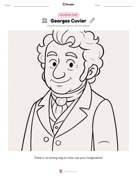Georges Cuvier printable worksheet preview
