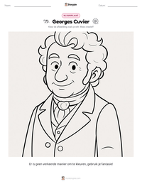 Georges Cuvier afdrukbare werkblad voorbeeld
