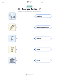Georges Cuvier printable worksheet preview