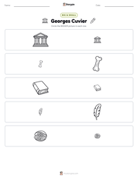 Georges Cuvier printable worksheet preview