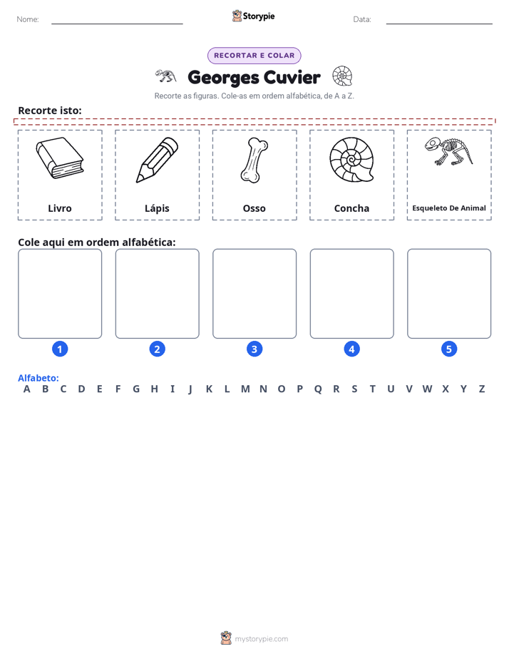 Recortar & Colar Alfabeto