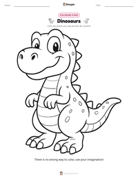 Dinosaurs printable worksheet preview