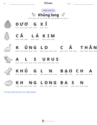 Xem trước tài liệu in sẵn Khủng long