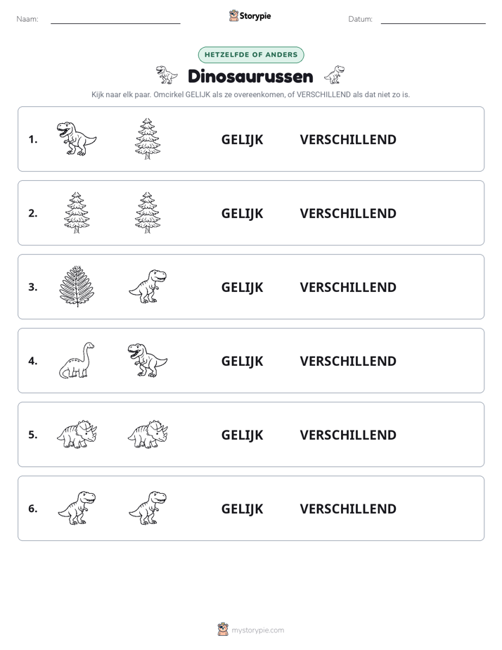 Zelfde of Verschillend