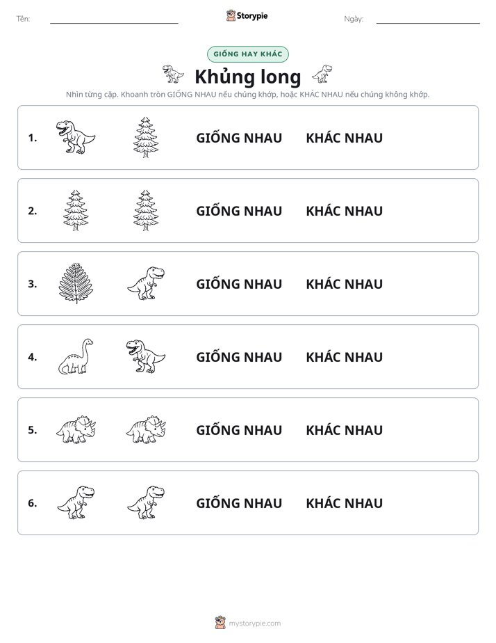 Giống Hay Khác
