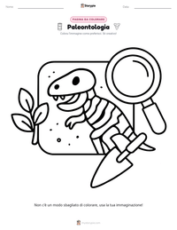Anteprima della scheda stampabile di Paleontologia