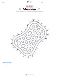 Paleontology printable worksheet preview