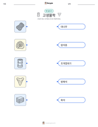 고생물학 인쇄 가능한 워크시트 미리보기