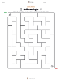 Paläontologie druckbare Arbeitsblatt Vorschau