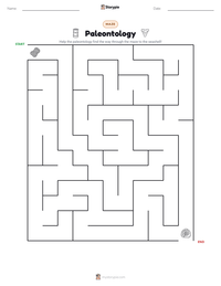 Paleontology printable worksheet preview