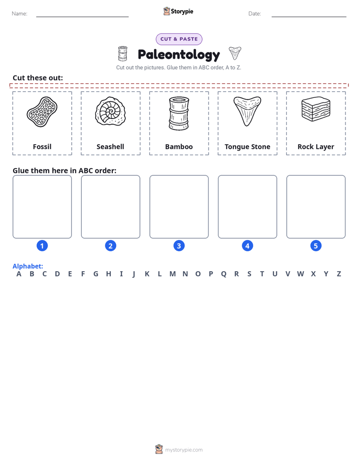 Cut & Paste Alphabet