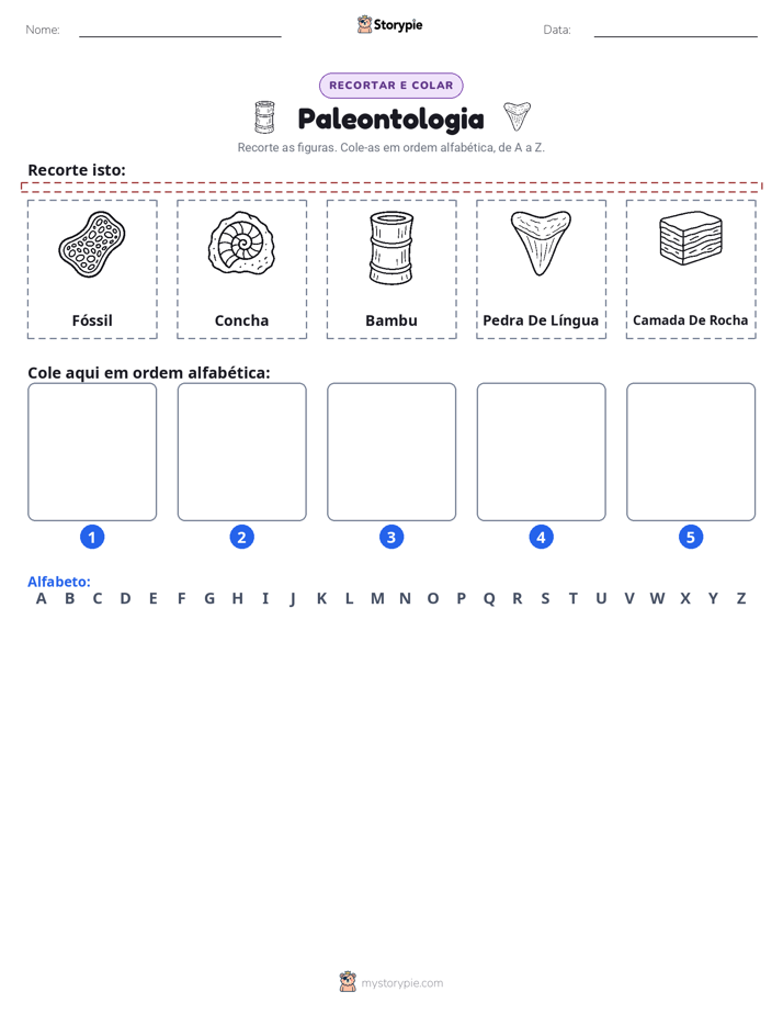 Recortar & Colar Alfabeto