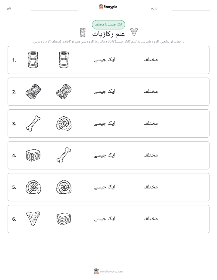 ایک جیسا یا مختلف