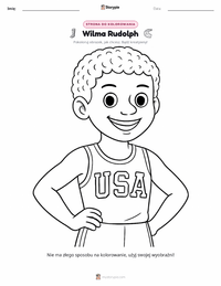 Podgląd drukowalnego arkusza ćwiczeń Wilma Rudolph