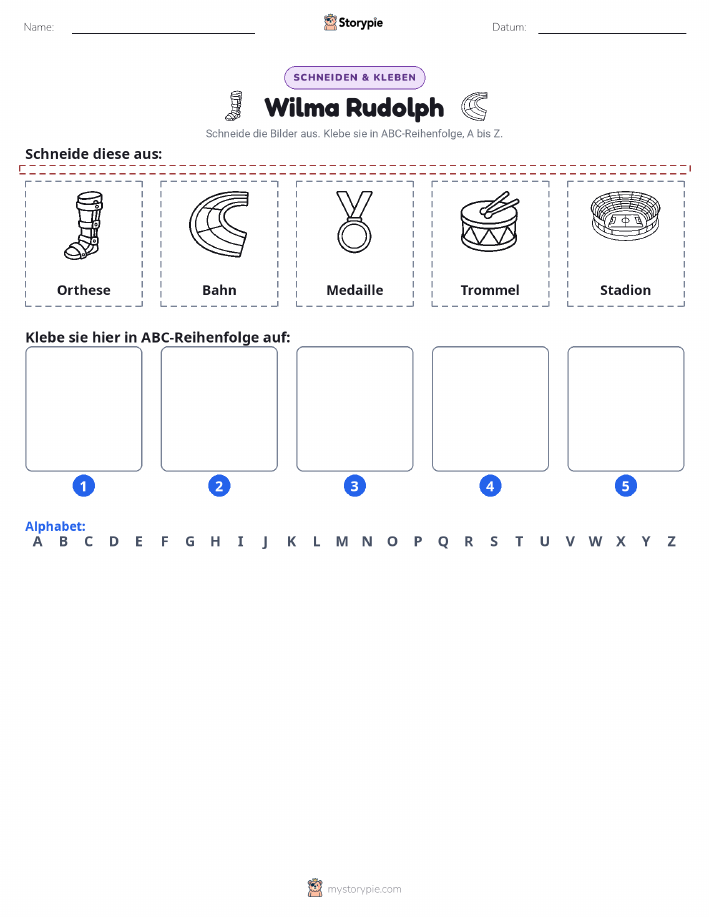 Schneiden & Einfügen Alphabet