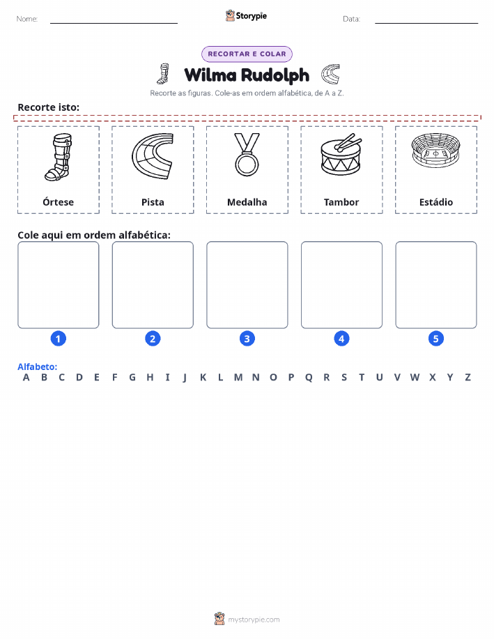 Recortar & Colar Alfabeto
