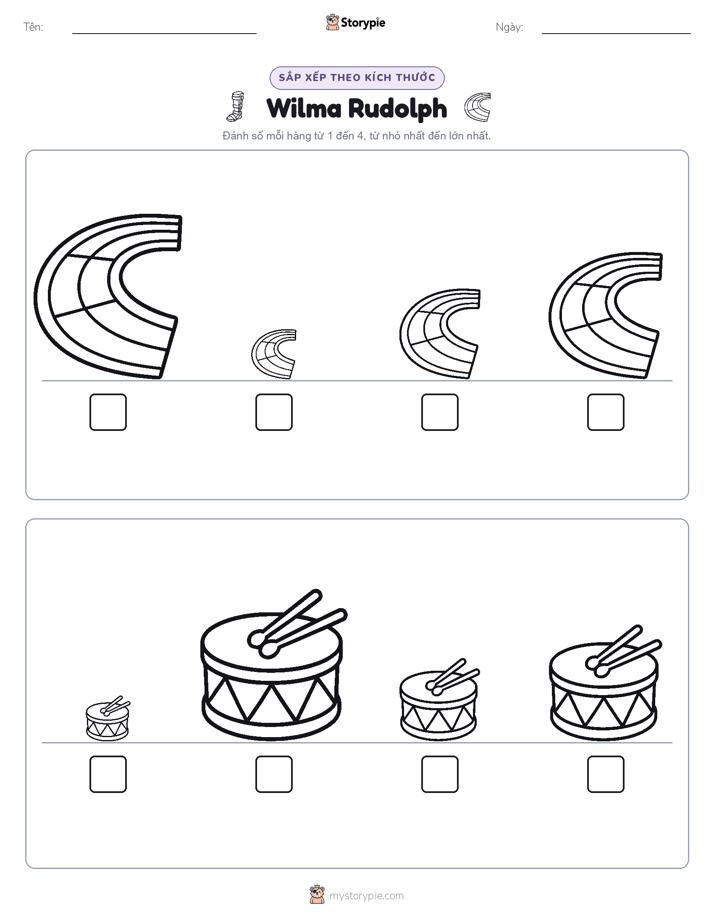 Thứ Tự Kích Thước