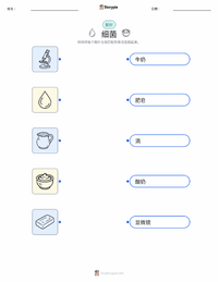 病菌 可打印工作表预览