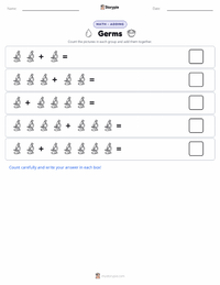Germs printable worksheet preview