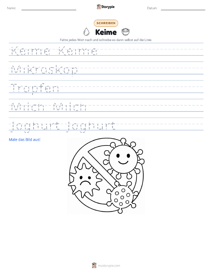 Schreibübung